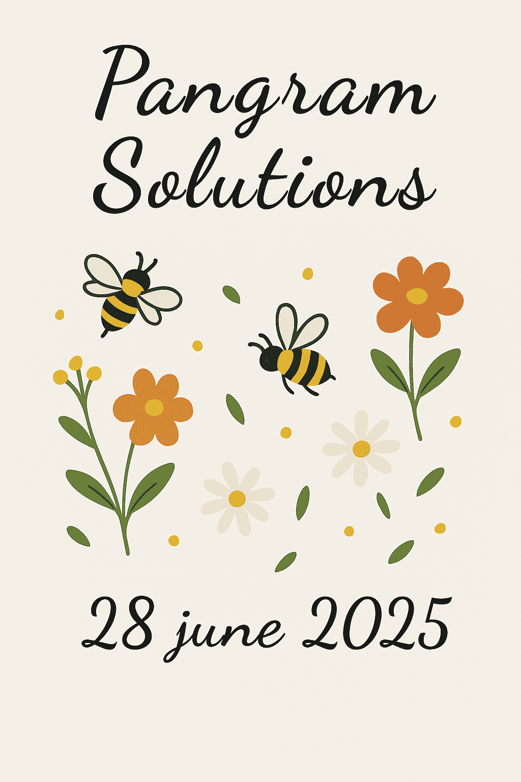 spelling bee answers 28 june 2025