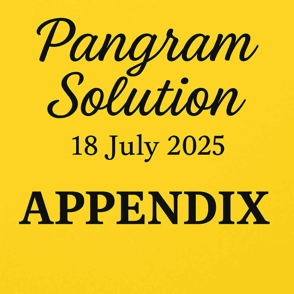 pangram solution