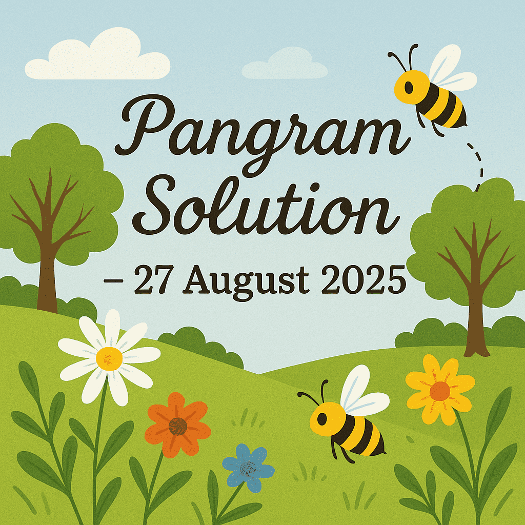 pangram 27 august 2025