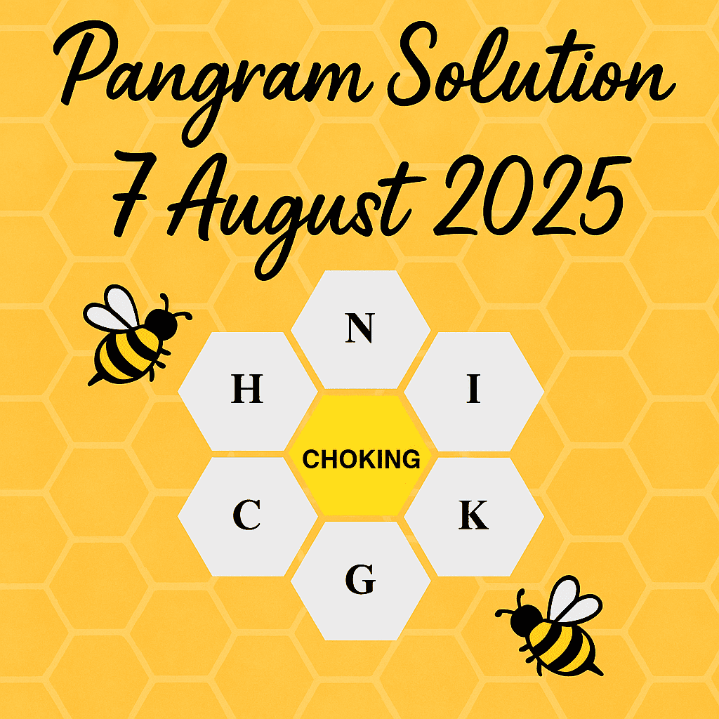 pangram solution 7 aug 2025