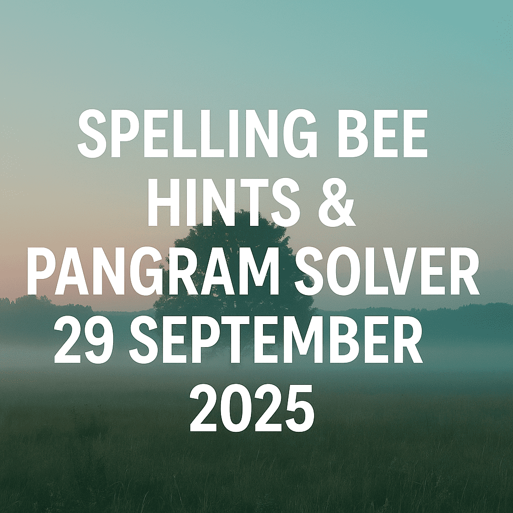 bee hints 29 sep 2025