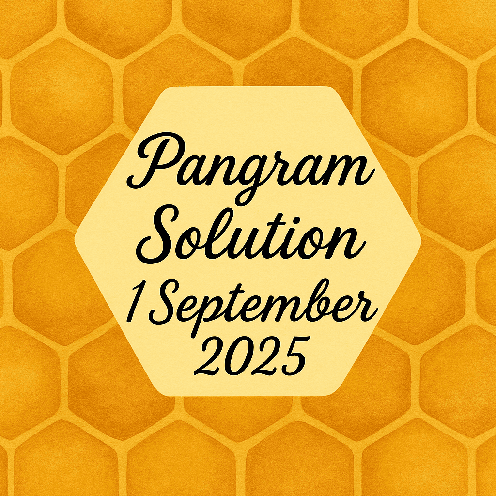 pangram 1 sept 2025