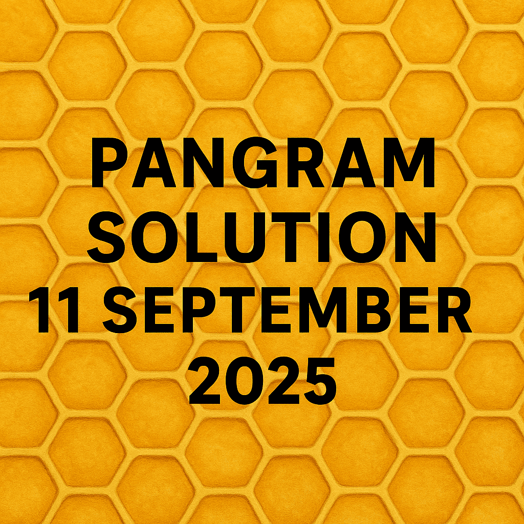 pangram 11 sep 2025