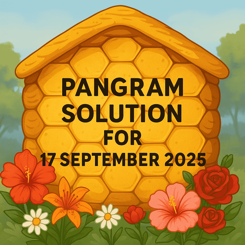 pangram solution 17 sep 2025