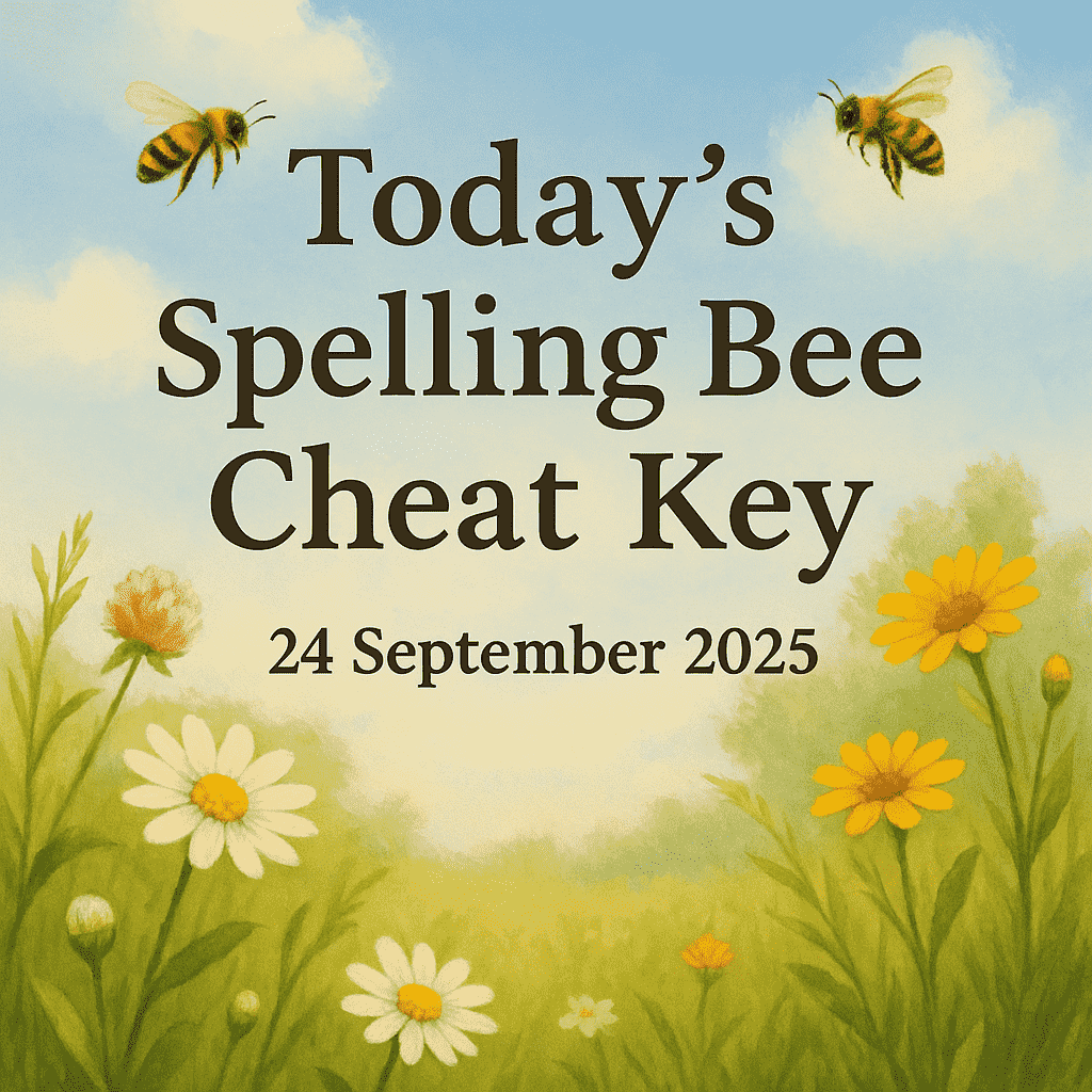spelling bee 24 sep 2025