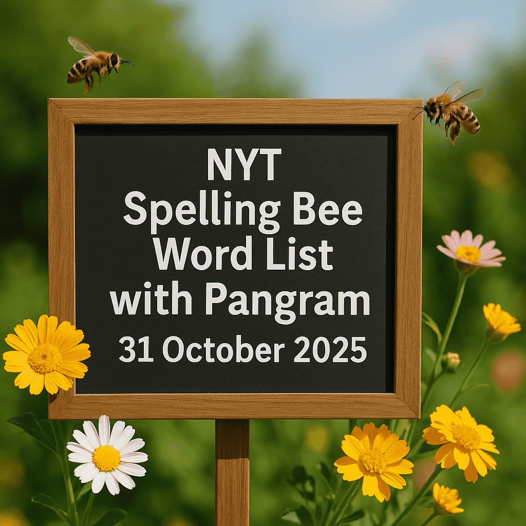 bee word list 31 oct