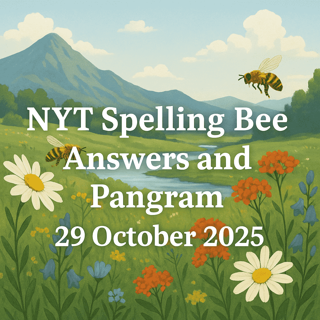 nyt spelling bee 29 oct 2025