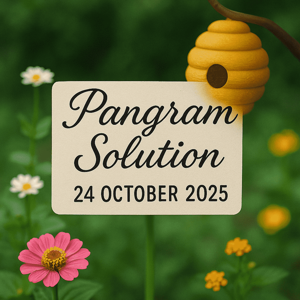 pangram 24 oct 2025