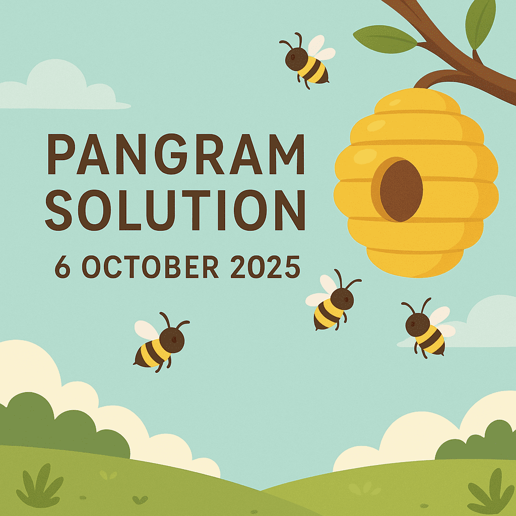 pangram 6 oct 2025