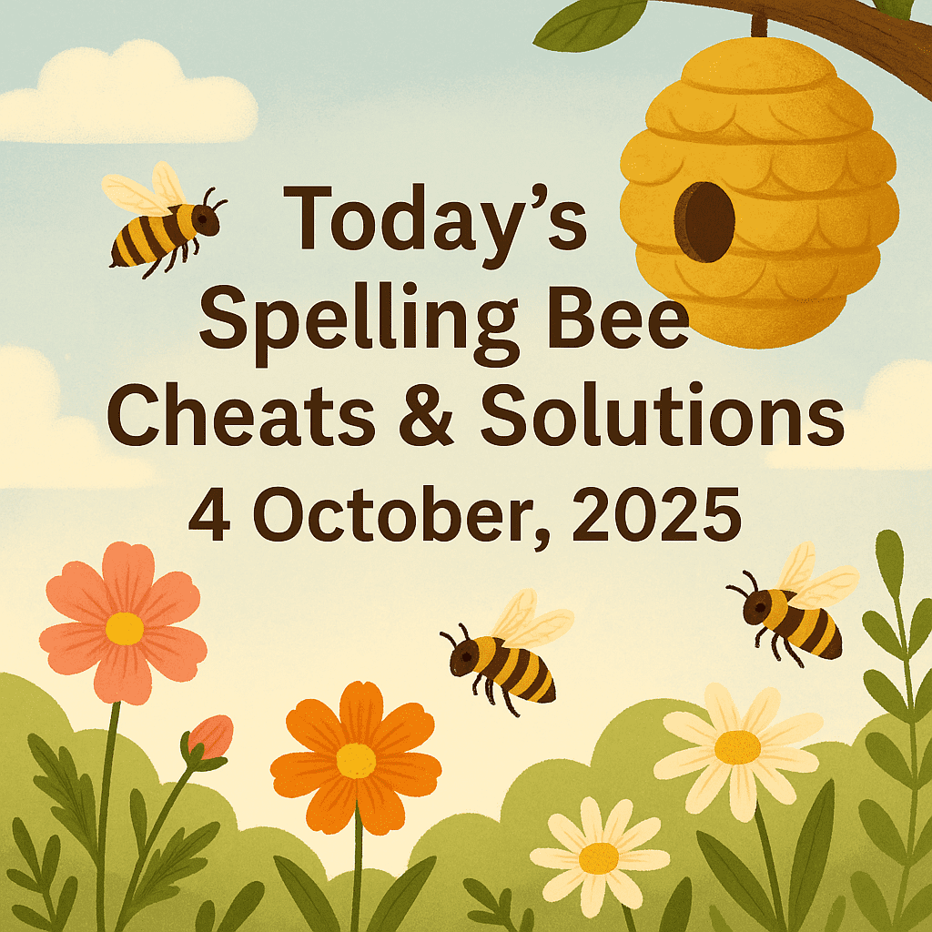spelling bee 4 oct 2025