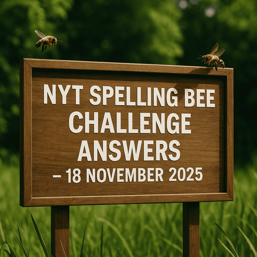 SPELLING BEE 18 NOV 2025
