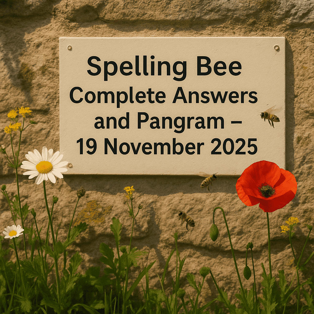 SPELLING BEE 19 NOV 2025