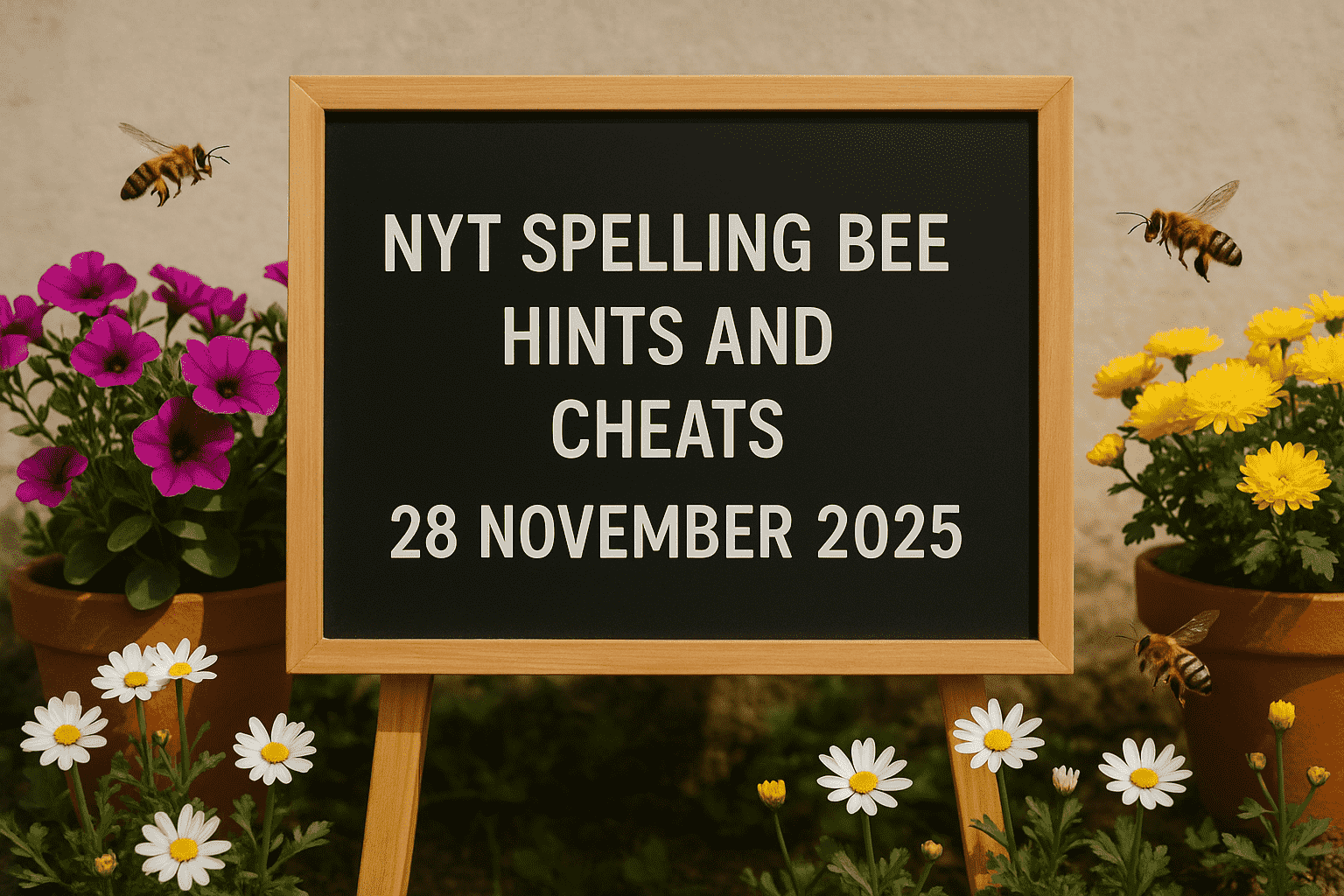bee hints 28 nov 2025