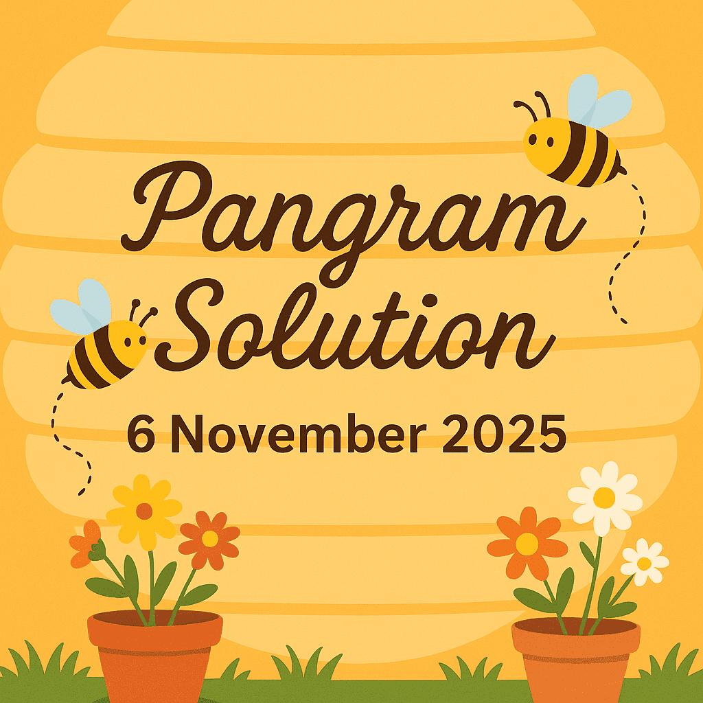 pangram 6 nov 2025