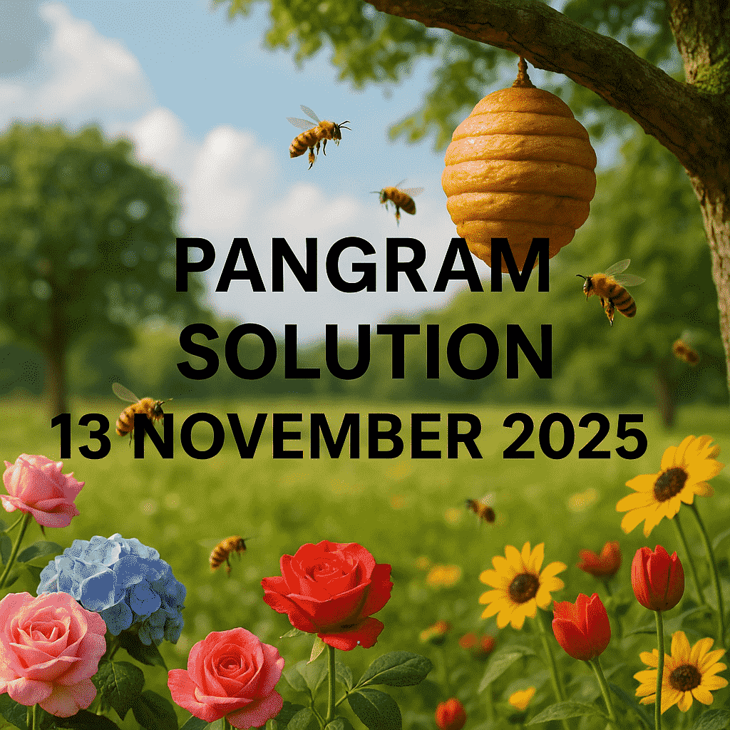 pangram solution 13 nov 2025