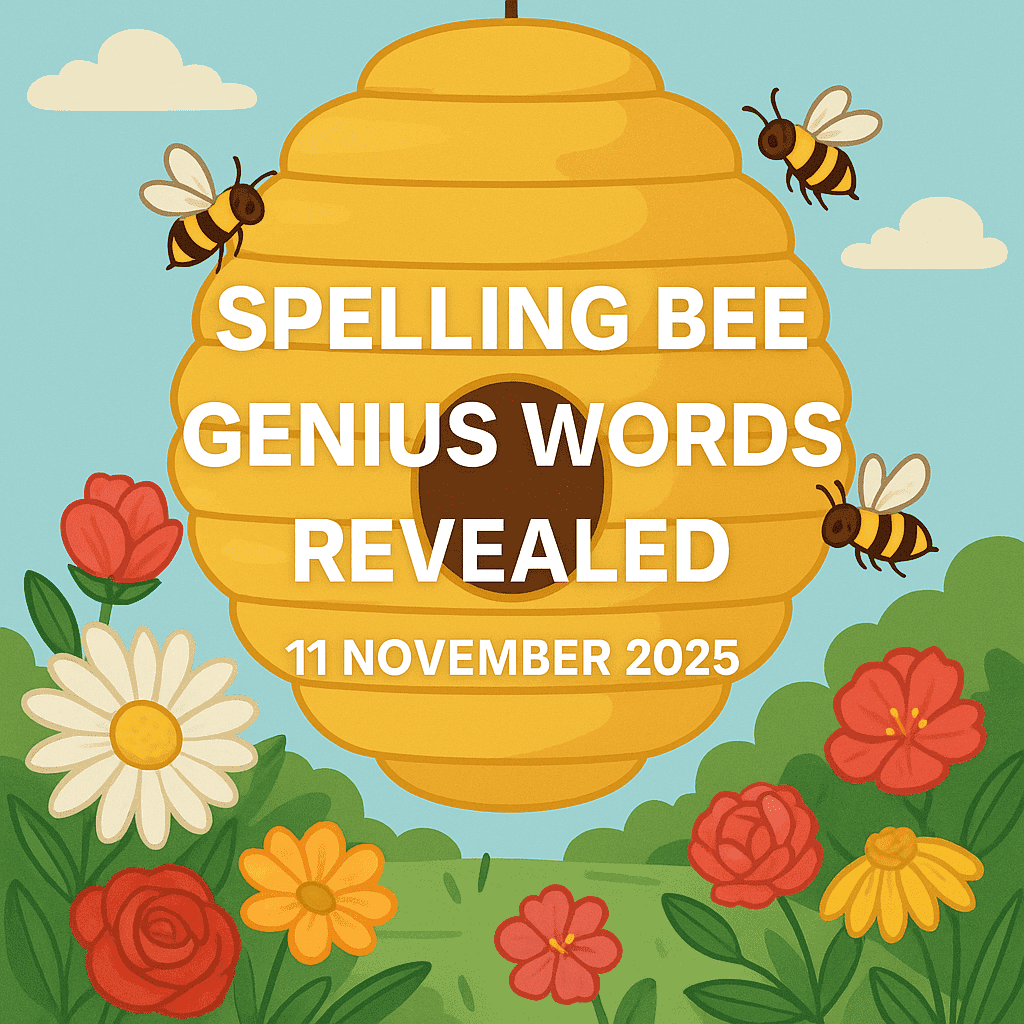 spelling bee 11 nov 2025