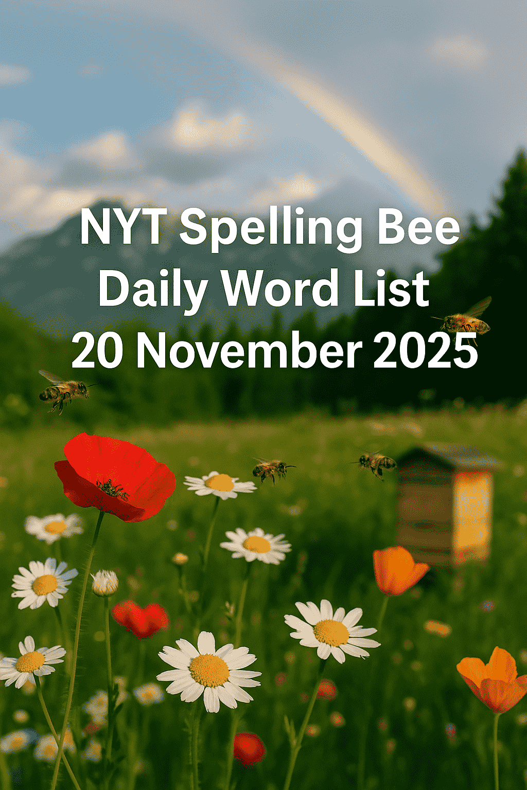 spelling bee 20 nov 2025