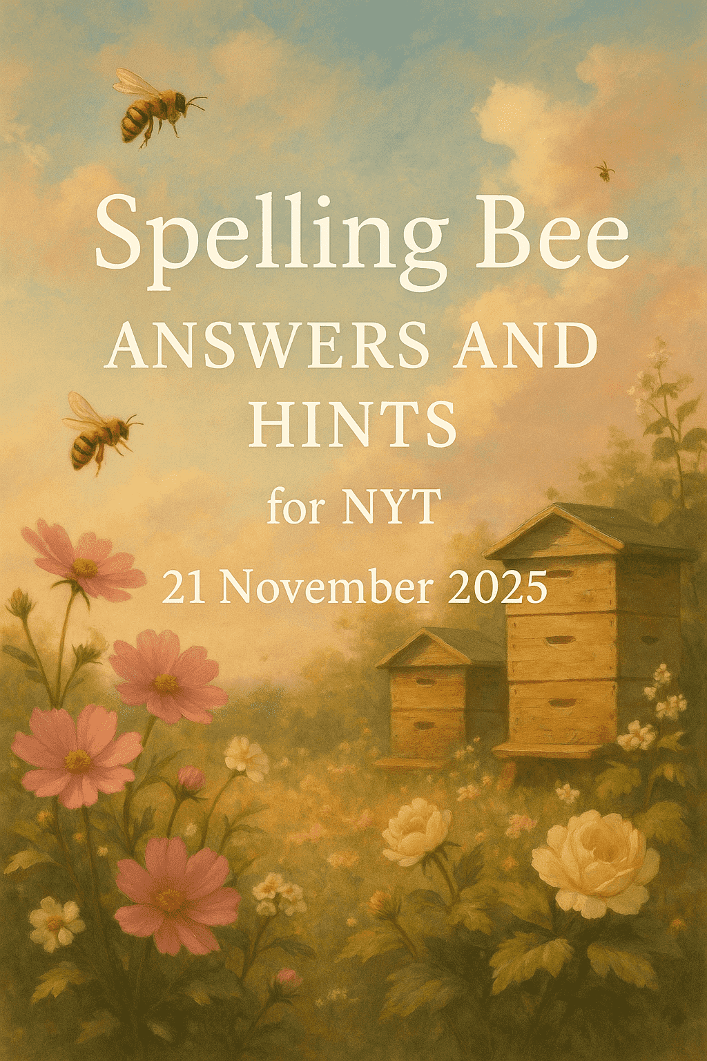 spelling bee hint 21 nov 2025