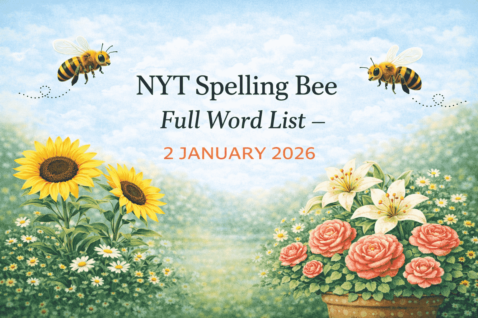 SPELLING BEE 2 JAN 2026
