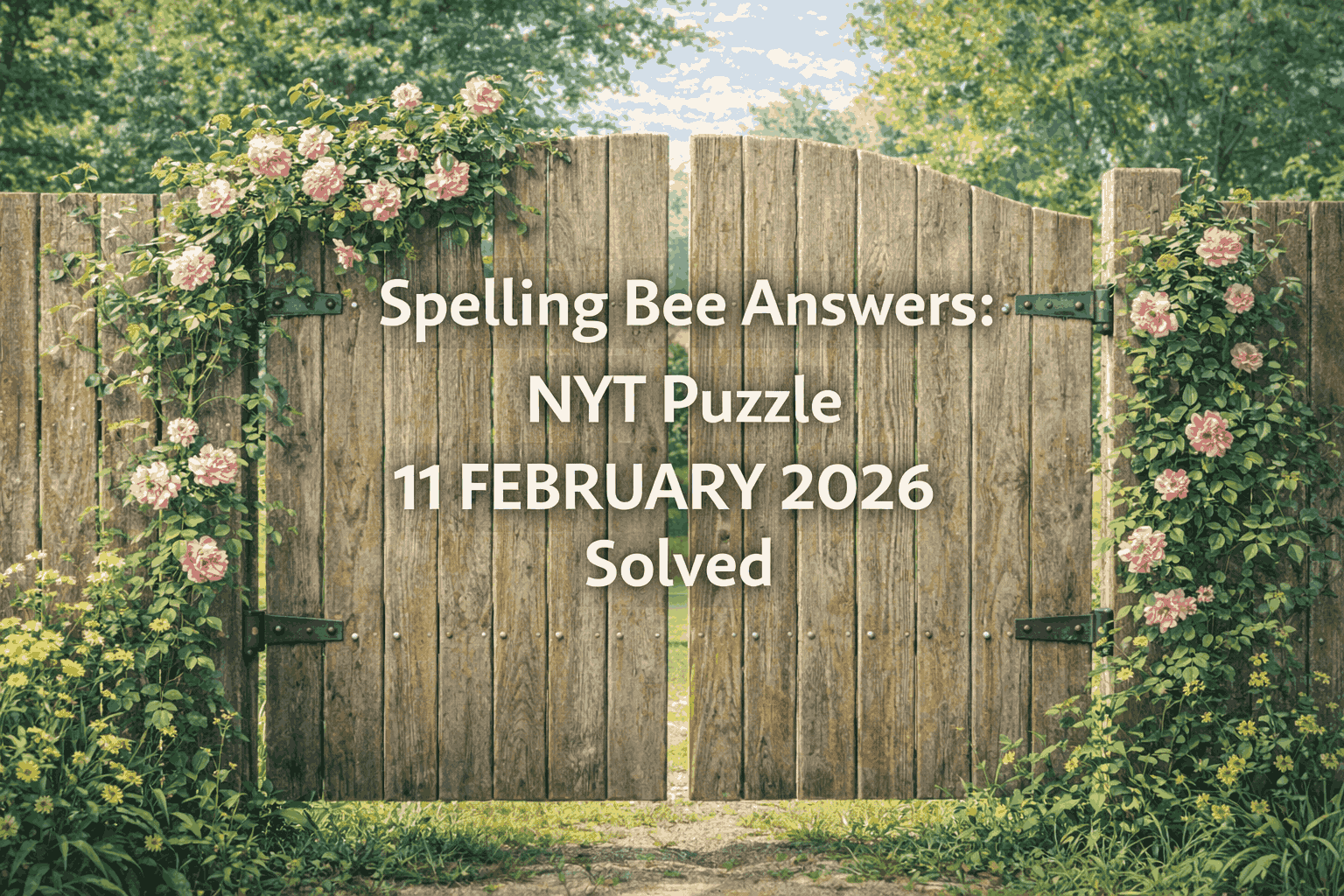 SPELLING BEE 11 FEB 2026
