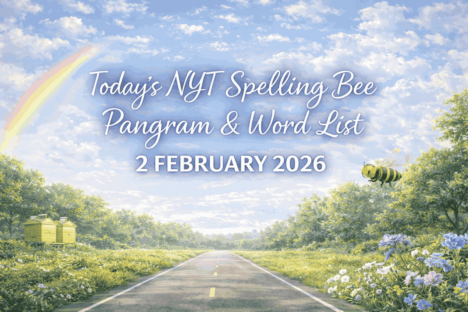 Spelling Bee pangram today