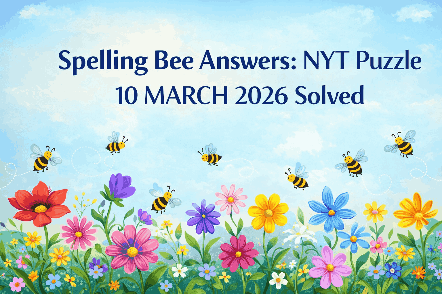 Spelling Bee Answers: NYT Puzzle 10 MARCH 2026 Solved