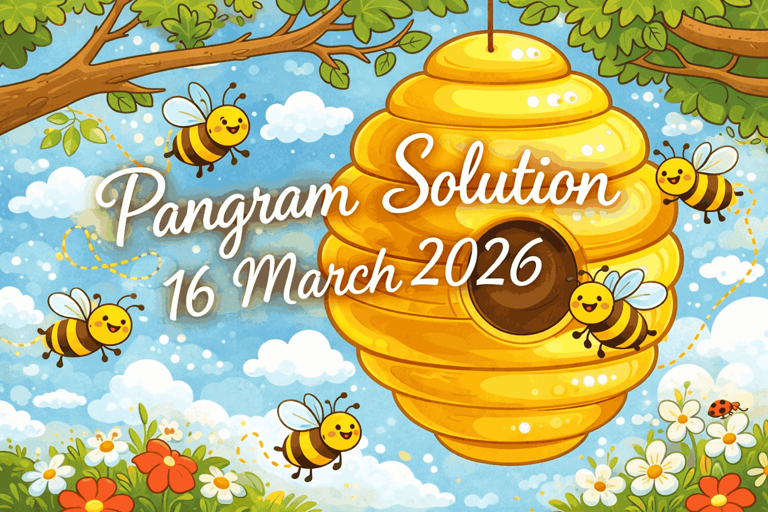 Today’s NYT Spelling Bee Pangram & Word List – 16 MARCH 2026