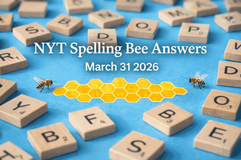 NYT Spelling Bee Answers March 31 2026 - Best Spelling Bee App to