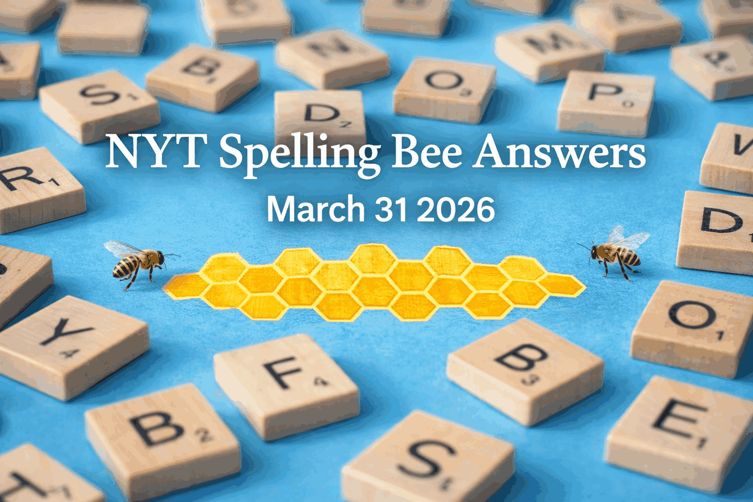 NYT Spelling Bee Answers March 31 2026