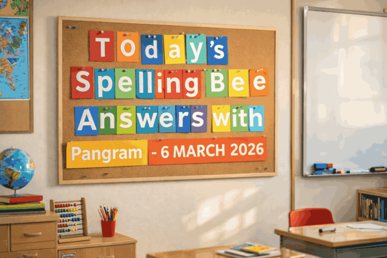 Today’s Spelling Bee Answers with Pangram – 6 MARCH 2026 - Best