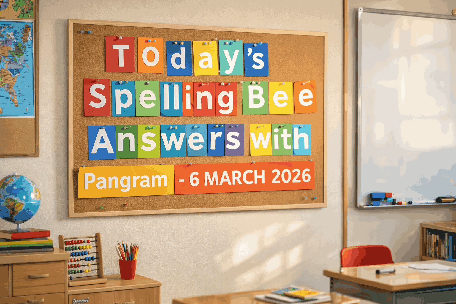 Today’s Spelling Bee Answers with Pangram – 6 MARCH 2026