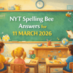 Spelling Bee Word List & Pangram for 11 MARCH 2026