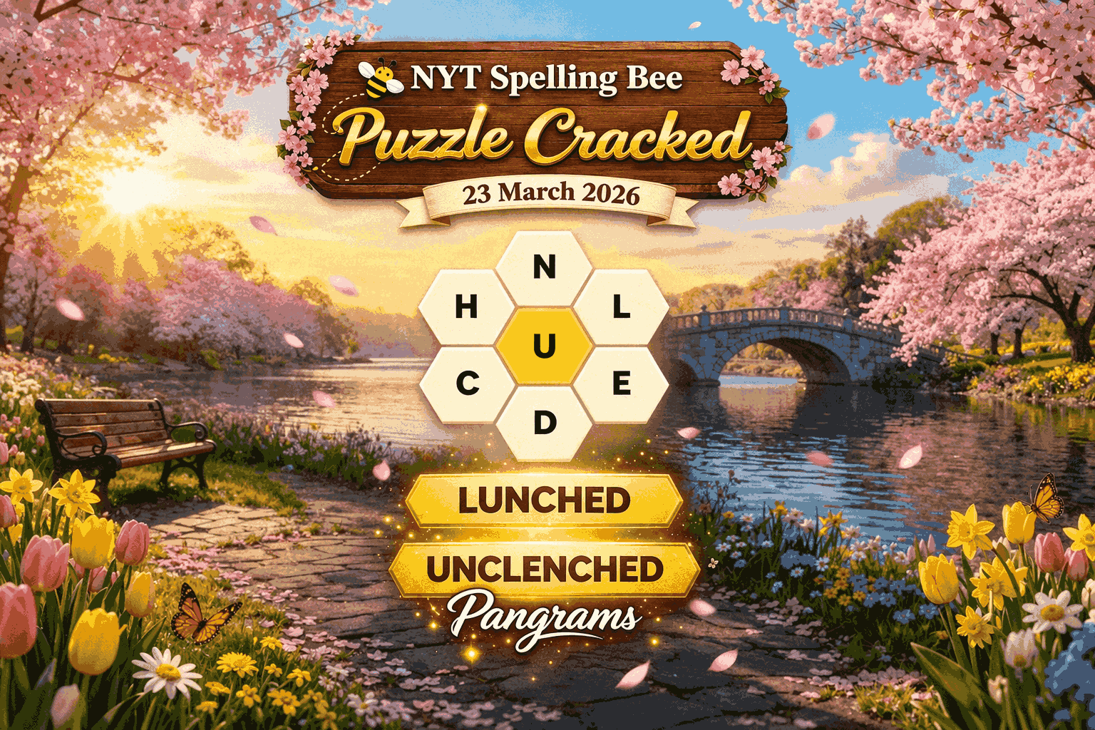 NYT Spelling Bee Puzzle Cracked – 23 March 2026