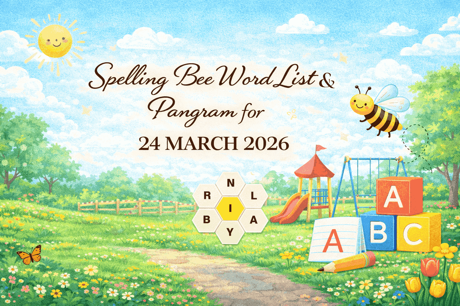 spelling bee 24 march 2026