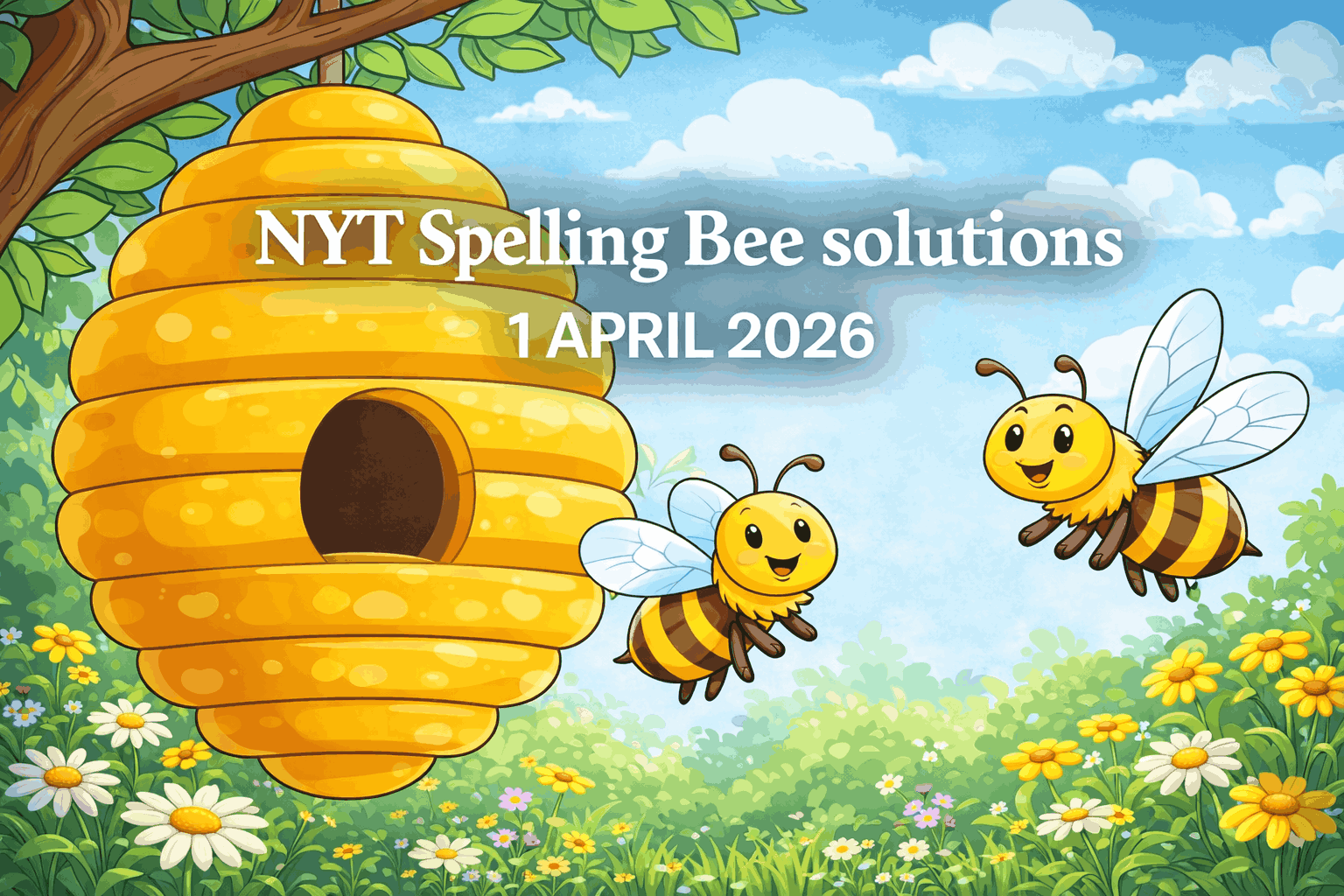 NYT Spelling Bee Word Hunt – 1 APRIL 2026