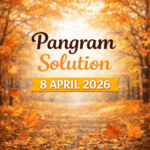 How I Solved NYT Spelling Bee – 8 APRIL 2026