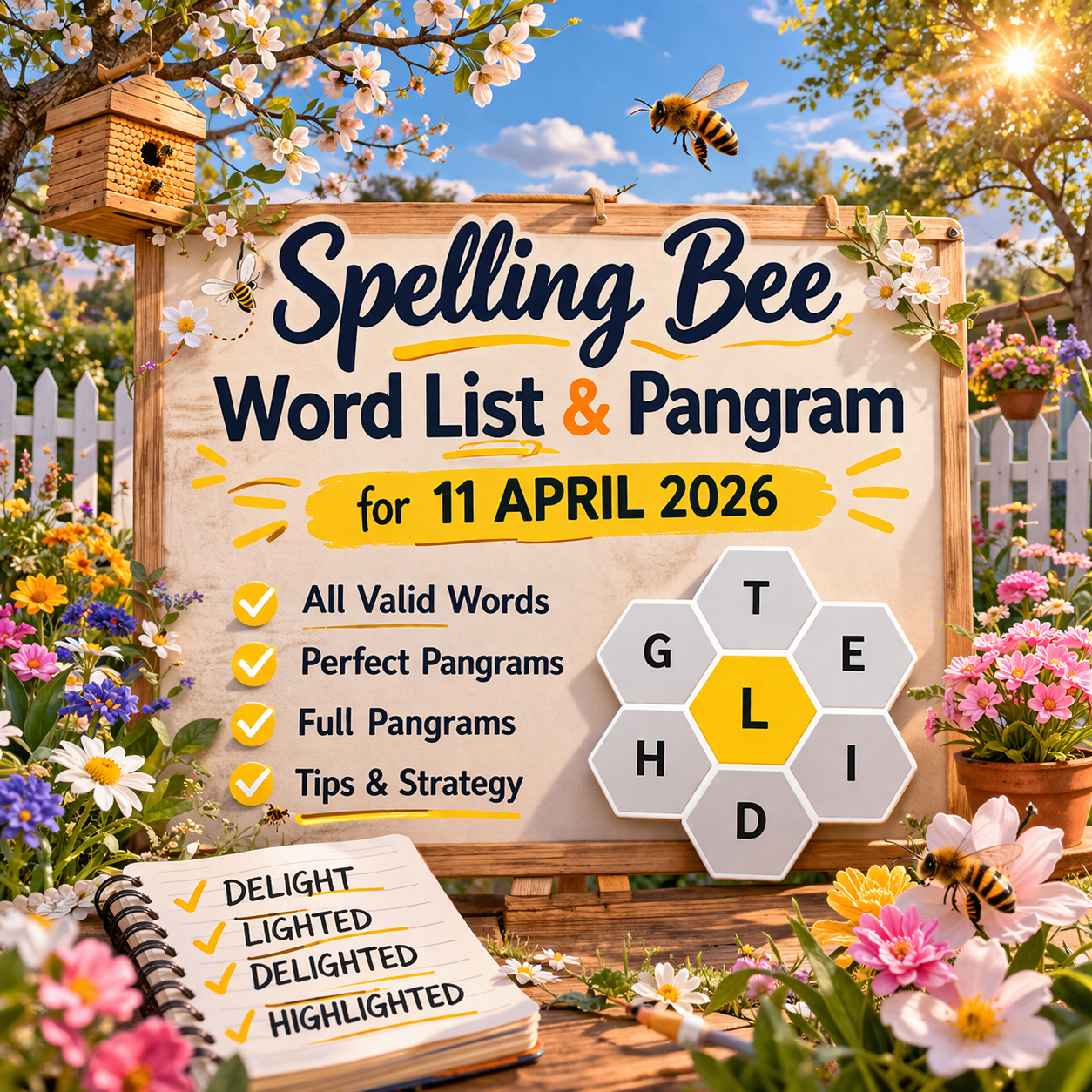 Spelling bee word list 11 APRIL 2026