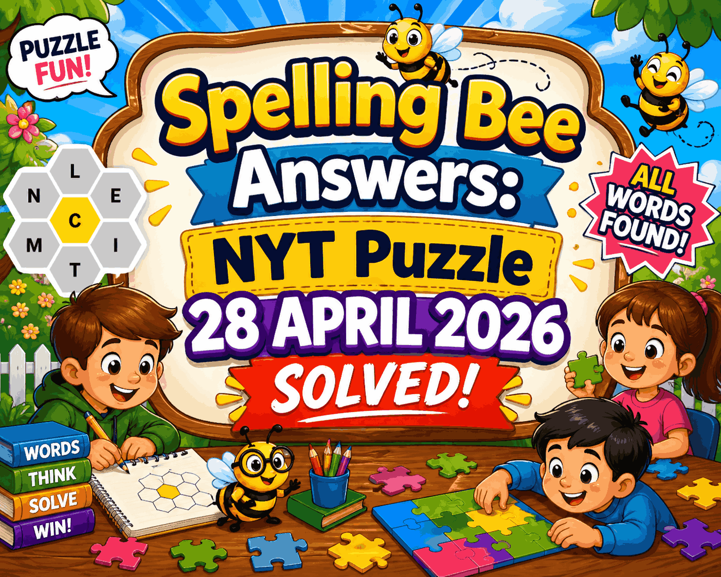 Spelling Bee Answers: NYT Puzzle 28 APRIL 2026 Solved