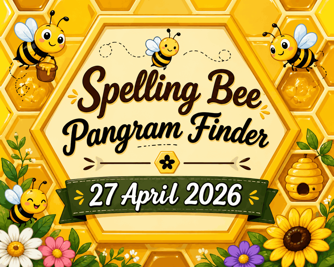 Spelling Bee Pangram Finder – 27 APRIL 2026
