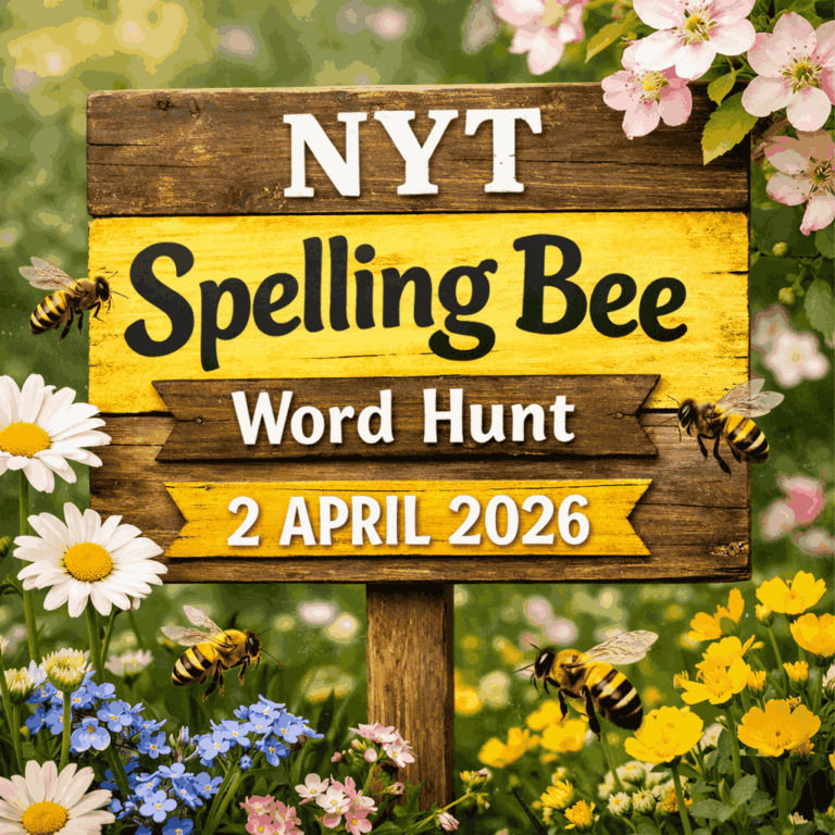 NYT Spelling Bee Word Hunt – 2 APRIL 2026 - Best Spelling Bee App to