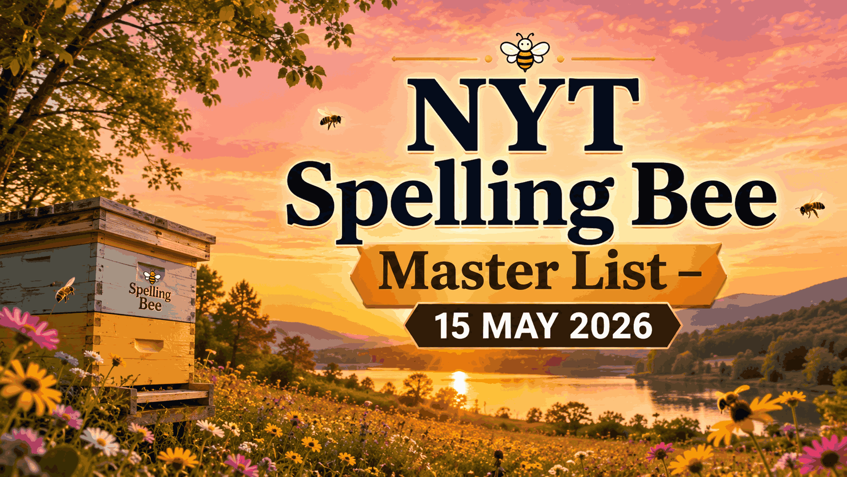 NYT Spelling Bee Master List – 15 MAY 2026