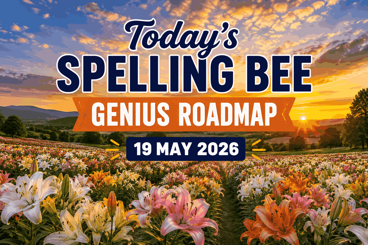 Today’s Spelling Bee Genius Roadmap – 19 MAY 2026