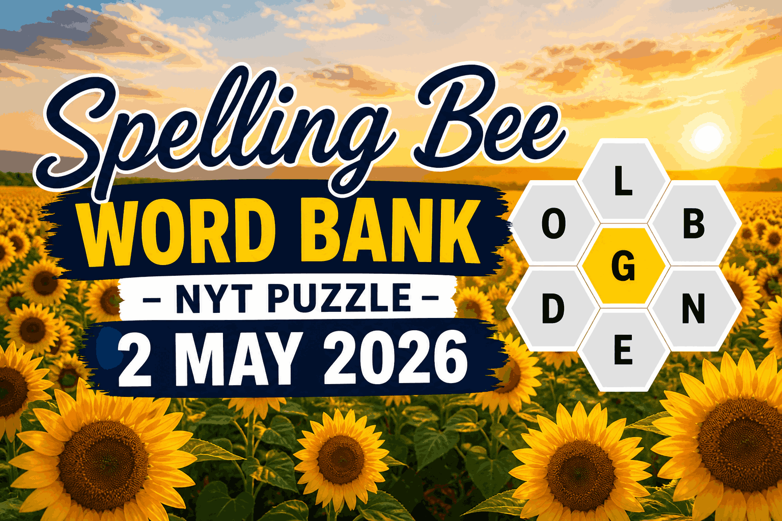 Spelling Bee Word Bank – NYT Puzzle 2 MAY 2026