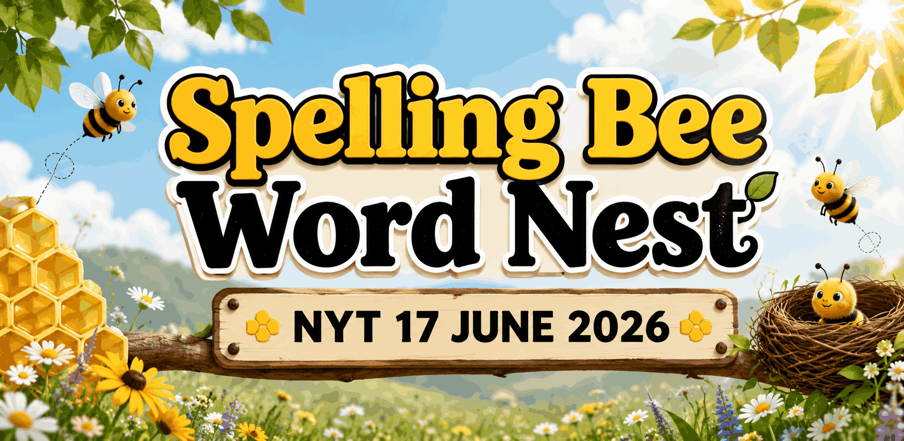 Spelling Bee Word Nest – NYT 17 JUNE 2026