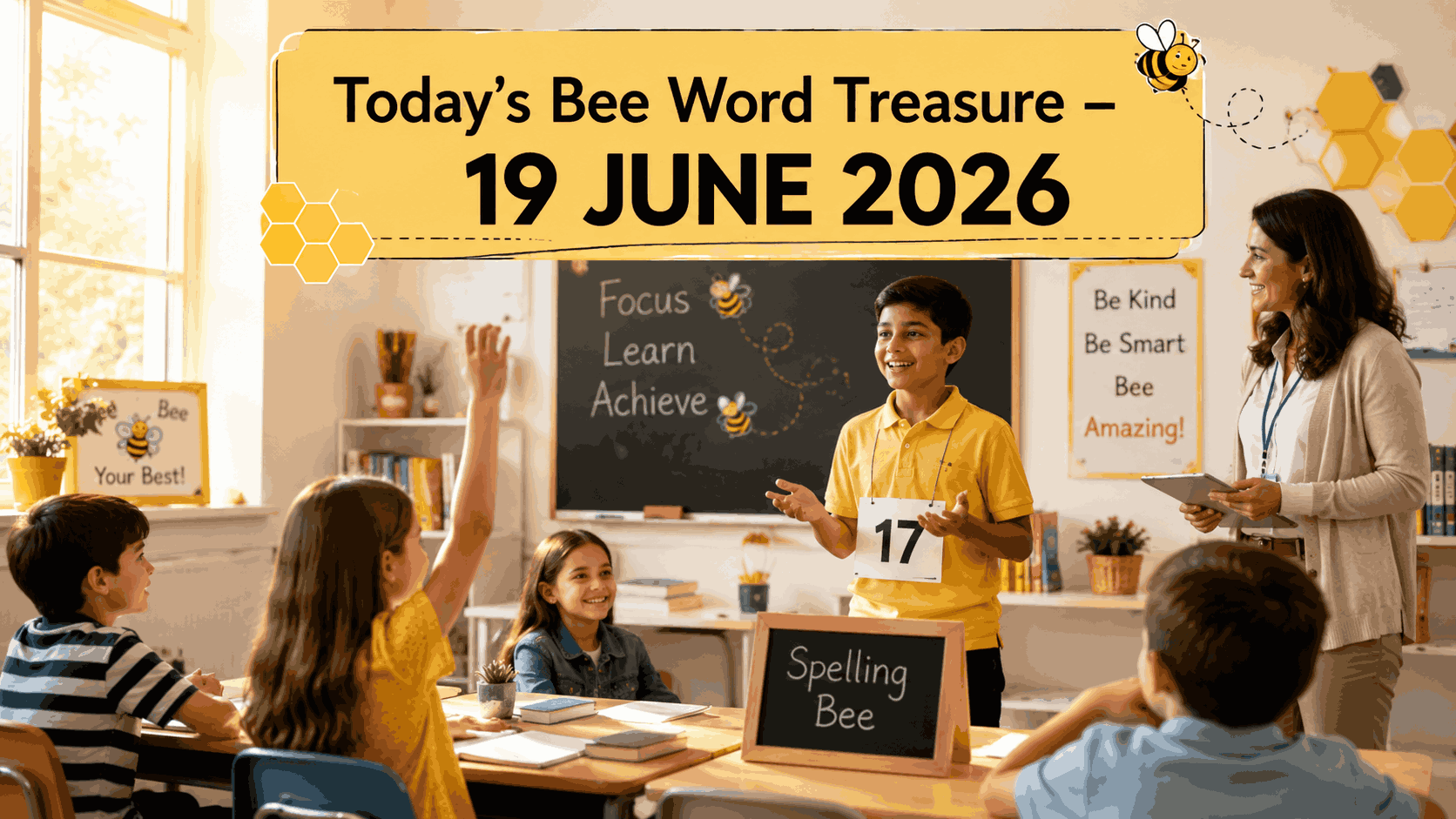 Today’s Bee Word Treasure – 19 JUNE 2026