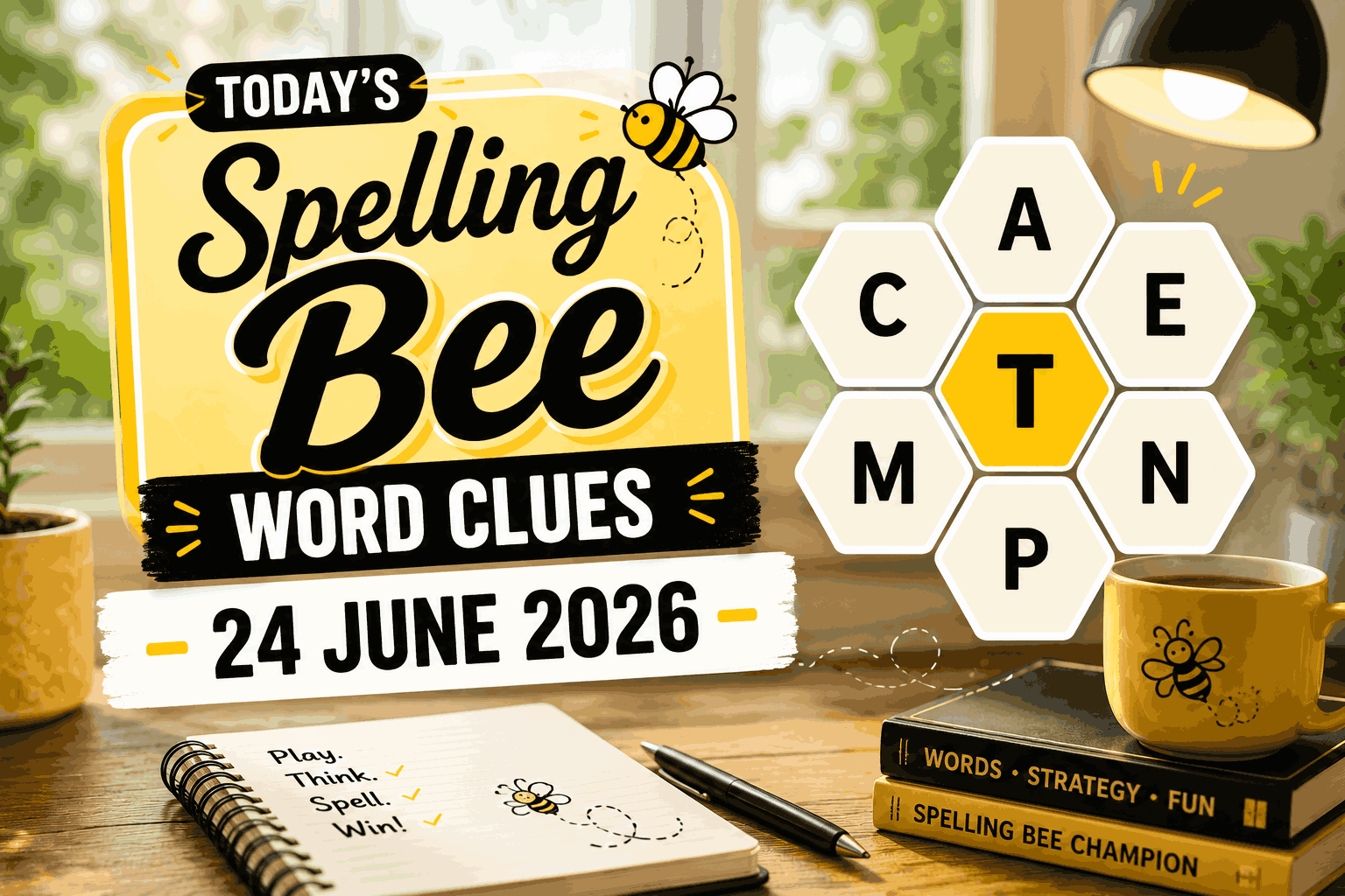 Today’s Spelling Bee Word Clues – 24 JUNE 2026