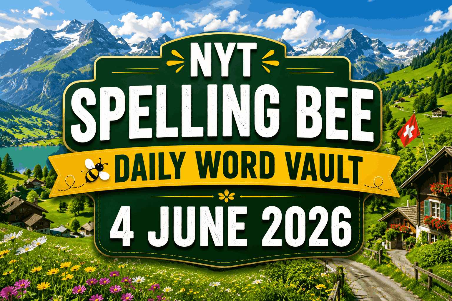 NYT Spelling Bee Daily Word Vault – 4 JUNE 2026