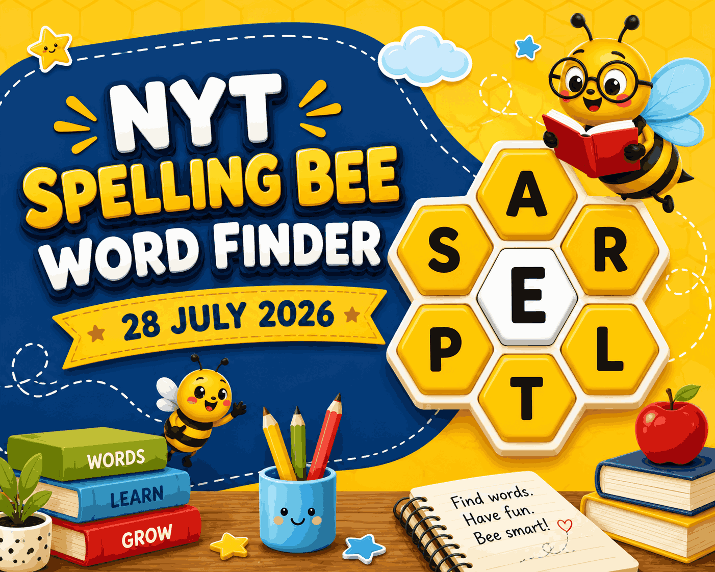 NYT Spelling Bee Word Finder – 28 JULY 2026