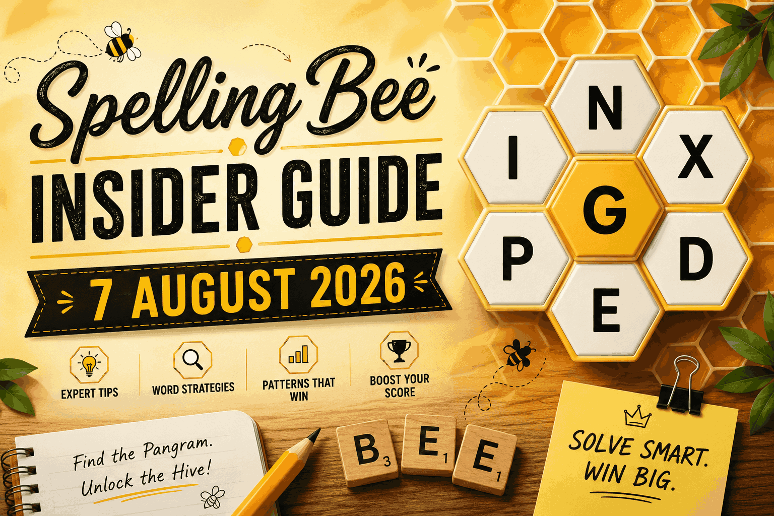 NYT Spelling Bee Insider Guide – 7 AUGUST 2026