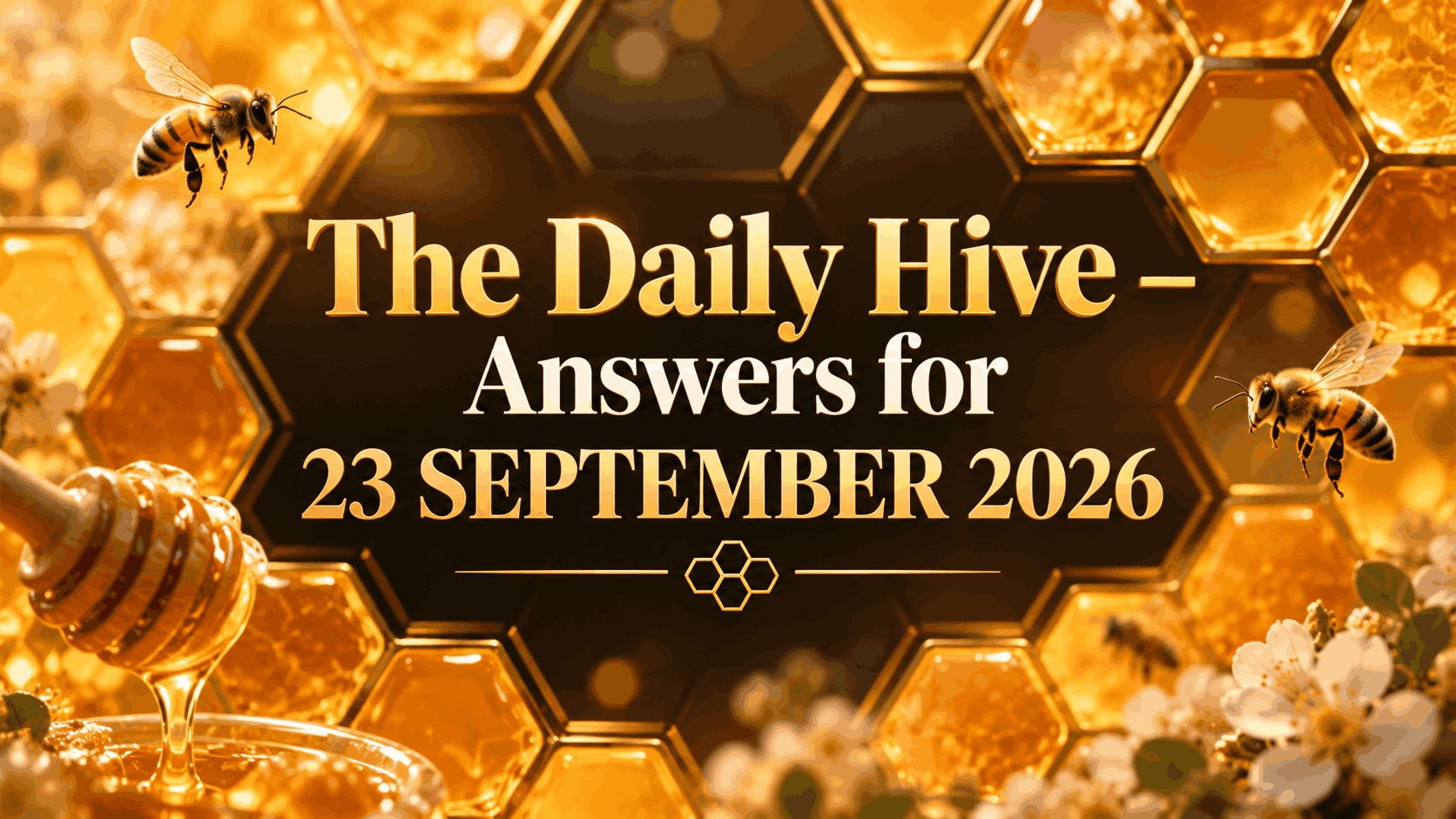 The Daily Hive – Answers for 23 SEPTEMBER 2026
